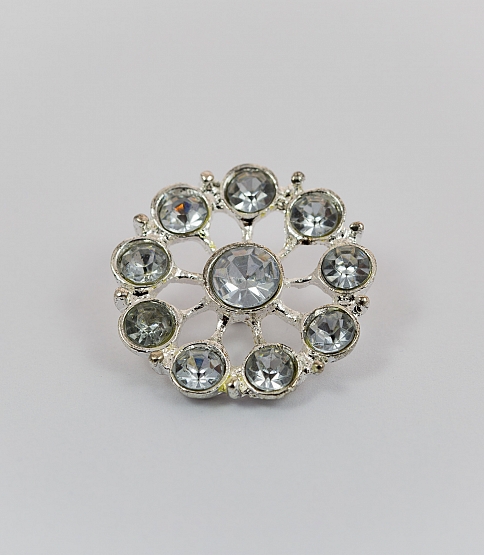 Large Cluster Diamante Button Size 42L x10 - Click Image to Close